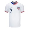 Maillot de Supporter Etats-Unis Reyna 7 Domicile 2024 Pour Homme